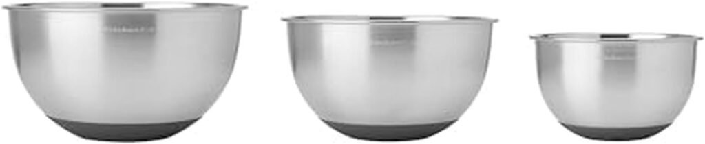 KitchenAid Stainless Steel Mixing Bowls, Set Of 3