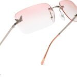 LIKSMU Y2K Sunglasses for Women Trendy 2000s Vintage Rave Sun Glasses