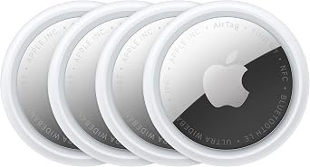 Apple AirTag (2nd Generation) - 4 Pack: Tracker for Keychain, Wallet, and More; Locator with Sound;…
