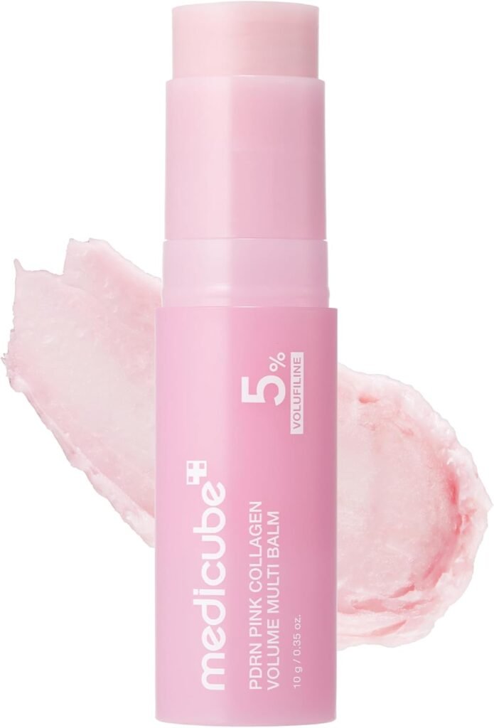 medicube PDRN Pink Collagen Volume Multi Balm Stick - Face & Body Balm | Volufiline, PDRN, NAD, Coll…