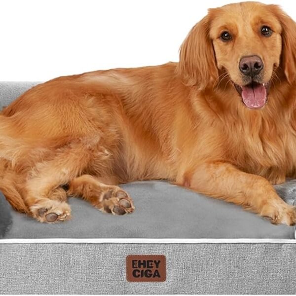 EHEYCIGA Orthopedic Extra Large Dog Bed, Waterproof Washable XL Pet Bed 44"