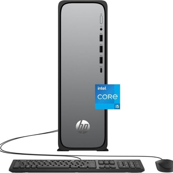 HP OmniDesk Slim Desktop PC, Intel Core i5-14400, 8 GB RAM, 512 GB SSD, Intel UHD Graphics 730, Wind…