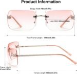 LIKSMU Y2K Sunglasses for Women Trendy 2000s Vintage Rave Sun Glasses