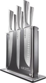 Cuisine::pro Damashiro Kumi 7-Piece Kitchen Knife Set with Magnetic Block