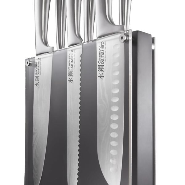 Cuisine::pro Damashiro Kumi 7-Piece Kitchen Knife Set with Magnetic Block