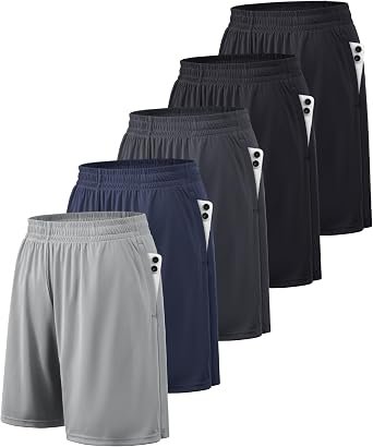 BALENNZ Mens Athletic Shorts with Pockets Quick Dry Workout Shorts Men