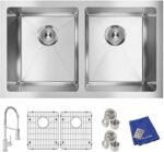 Elkay Crosstown 16 Gauge Stainless Steel 30-3/4" x 18-1/2" x 10" Equal Double Bowl Undermount Sink K…
