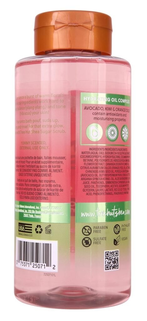 Tree Hut Pink Hibiscus Foaming Body Wash, 18 Fl Oz