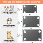 Pet Feeding Mat-Absorbent Pet Placemat for Food and Water Bowl, with Waterproof Rubber Backing, Quic…