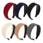 Wecoe Headbands for Women, 6pcs Wide Fashion Head Bands Hair Accessories