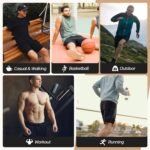 BOOJO 3 Pack Gym Basketball Mens Shorts - Quick Dry Black Workout Athletic Shorts with Pockets for C…