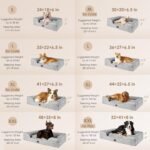 EHEYCIGA Orthopedic Extra Large Dog Bed, Waterproof Washable XL Pet Bed 44"