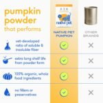 Native Pet Pumpkin for Dogs - Organic Dog Food Topper Powder - Promotes Firm Stools, Supports Digest…