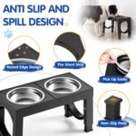 XIAZ Elevated Dog Bowls Large Breed Raised Dogs Bowl Stand Large/Medium Sized Dog Stainless Steel Fo…
