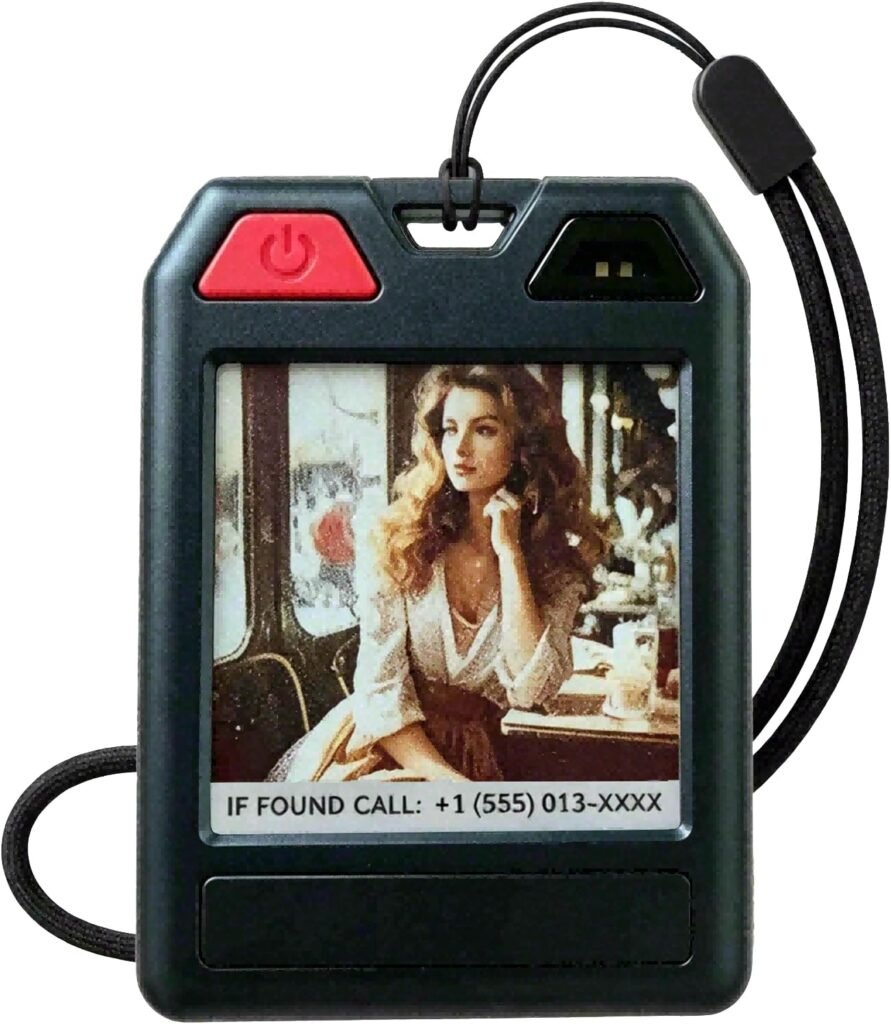 E‑Ink Smart Tag, 4‑Color Screen for Apple Find My & Android Find Hub
