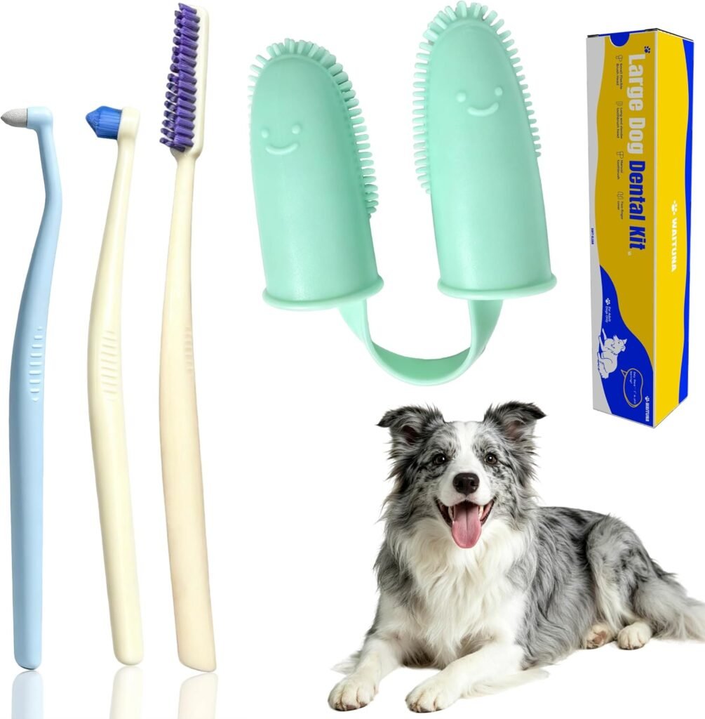 TPR Finger Toothbrush, Silicone Pet Tartar Removel Brush for Large Dogs