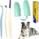 TPR Finger Toothbrush, Silicone Pet Tartar Removel Brush for Large Dogs