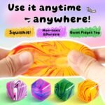 4 Pack Squishy Fidget Toys Stress Cube Bulk, Squishies Slow Rising Stress Balls for Adults Kids, Sen…