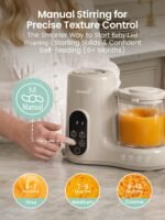 Grownsy Baby Food Maker with Stainless Steel Steam Basket,Steamer & Blender