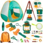 Meland Camping Play Set for Children 3-6, Pretend Adventure Toy Gift