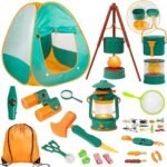 Meland Camping Play Set for Children 3-6, Pretend Adventure Toy Gift