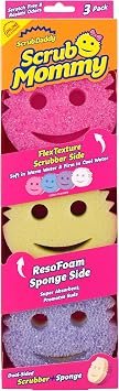 Scrub Mommy Kitchen Sponges - Dual-Sided Dish Sponges for Scrubbing - Non-Scratch Cleaning Sponges f…