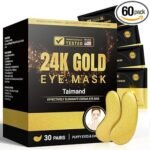 Taimand Under Eye Patches (30 Pairs), 24K Gold Eye Mask for Dark Circles