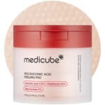 medicube Toner Pads Red Succinic Acid Panthenol Pad for Facial Peeling