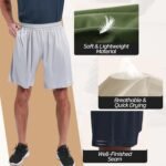 BOOJO 3 Pack Gym Basketball Mens Shorts - Quick Dry Black Workout Athletic Shorts with Pockets for C…