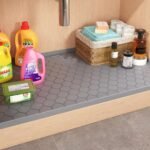Winisok Waterproof Under Sink Mat 34" x 22", Silicone Mat, Dark Gray