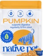 Native Pet Pumpkin for Dogs - Organic Dog Food Topper Powder - Promotes Firm Stools, Supports Digest…
