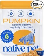 Native Pet Pumpkin for Dogs - Organic Dog Food Topper Powder - Promotes Firm Stools, Supports Digest…