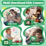 Goopow Kids Camera Toys for 3-8 Year Old Girls Boys,Children Digital Video Camcorder Camera with Car…