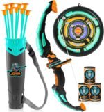 JOYIN Kids Bow and Arrow Set, LED Light Up Archery Toy Set with 9 Suction Cup Arrows, Target & Arrow…