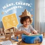 ZLOKLA Electric Cardboard Cutter for Kids – Kid-Safe Cardboard Saw for DIY STEAM Projects & 3D Model…