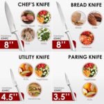 Cuisine::pro Damashiro Kumi 7-Piece Kitchen Knife Set with Magnetic Block