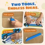 ZLOKLA Electric Cardboard Cutter for Kids – Kid-Safe Cardboard Saw for DIY STEAM Projects & 3D Model…