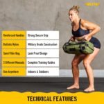 Elite Sports Workout Sandbag for Versatile, Intensive Core Muscles Fitness, Strength Training with S…