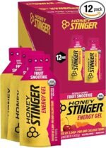 Honey Stinger Organic Fruit Smoothie Energy Gel, Gluten Free & Caffeine Free, for Exercise, Running…