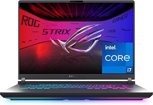 ASUS ROG Strix G16 (2025) Gaming Laptop, 16” FHD+ 16:10 165Hz/3ms, NVIDIA® GeForce RTX™ 5060, Intel®…