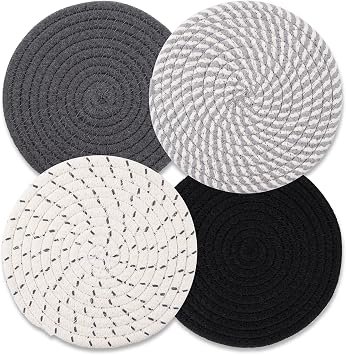 Trivets for Hot Dishes, Hot Pads for Kitchen, 7'' Trivets for Hot Pots and Pans, Pot Holders for Kit…