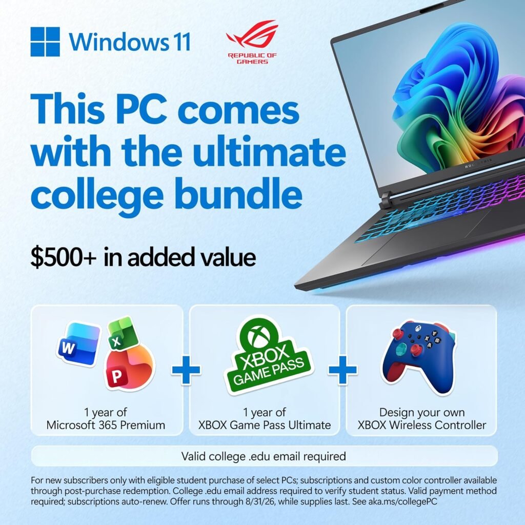 ASUS ROG Strix G16 (2025) Gaming Laptop, 16” FHD+ 16:10 165Hz/3ms, NVIDIA® GeForce RTX™ 5060, Intel®…