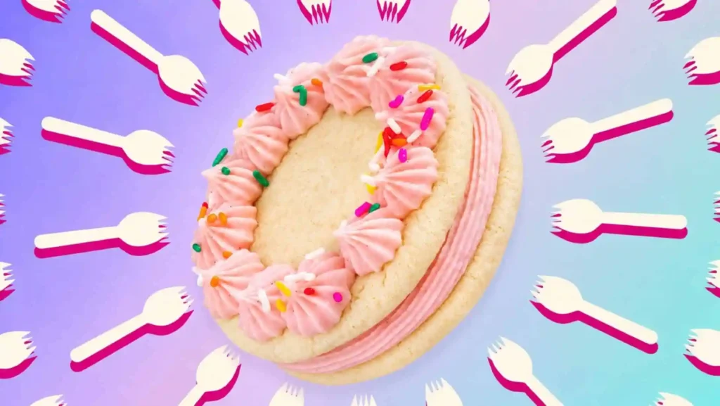 We Tried The Ice Cream Cake Sandwich Cookie From Crumbl